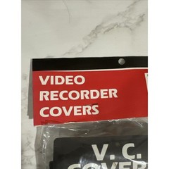 NOS VTG VCR VHS Player Brown Vinyl Dust Cover w Clear Front For Small Universal