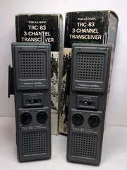 2 Realistic TRC-83 3 Channel Transceiver No. 21-1605 Original Boxes both tested