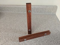 Pioneer RT-707 Side Rails, Solid MAHOGANY fits RT-701 too Cheeks Beautiful