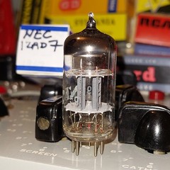 1x TV7D/U RTest Gm&mA 1959 NEC 12AD7 Matched Plates 1.83% Low-Noise 12AX7 Tube