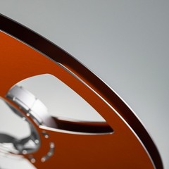 Studevox 10.5″ Edge Polished Orange Aluminium Tape Reel For Reel Tape Recorders