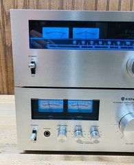 Kenwood KA-5700 Amp + KT-5500 Tuner Combo – Serviced/Working. Blue LEDs. 40 WPC