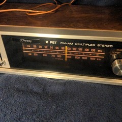 VTG JC Penney Fet 1312A AM-FM Multiplex Stereo & Speakers Vintage Set