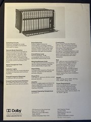 ✨Dolby – Noise Reduction✨- Original sales literature 1967 1972!!