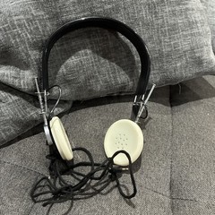Vtg Mono Headphones Wired 3.5mm Plug Retro Transistor Radio Headset 50’s/ 60’s