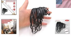Cassette Recorder Rubber Belts Set: 50PCS Flat Belts, 40-135MM Compatibility