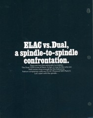 c1973 ELAC Miracord 50H Mark II Dual 1229 Turntable Comparison Dealer Brochure