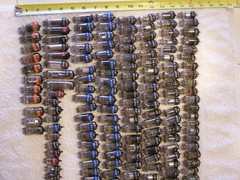 200 TUBES 6JU8A 4BZ6 6LN8 3V4 5J6 6–5 6–6 6–7 6–8 6BZ6 RCA GE SYLVANIA LOT