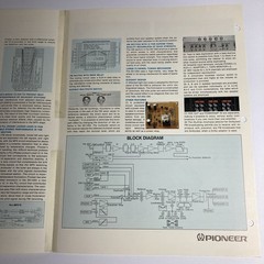 Pioneer SX-1050 Receiver Brochure Original 1975