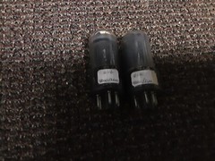 Pair Philco 6V6GT / Dark Glass Vintage Radio Tube Guitar Audio Amp Tested