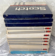 SCOTCH Reel to Reel BULK LOT of 12 – BLANK Magnetic Recording Tape TENZAR Mixed