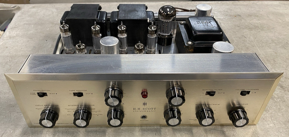 Vintage 1962 HH Scott Stereomaster 222C Tube Amplifier – SHOWN WORKING *READ*