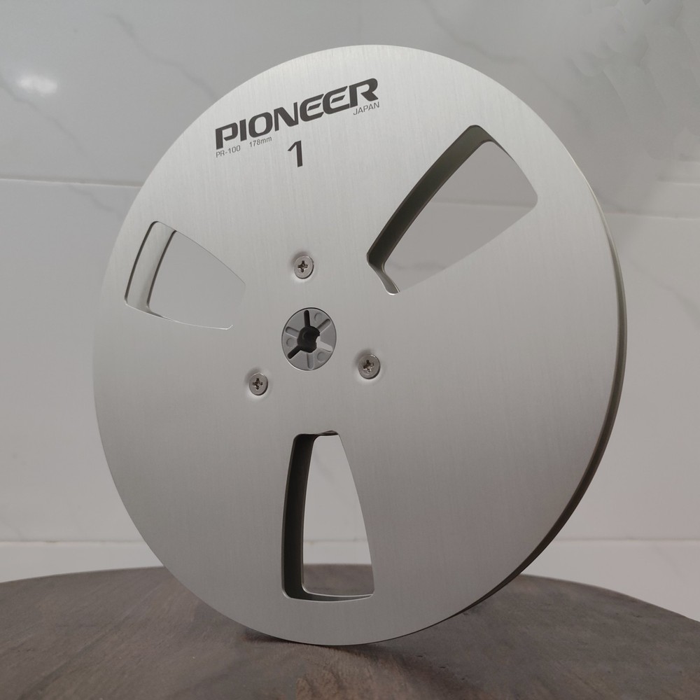 New One Pair Pioneer silver 7” Tape Reel Light Metal Aluminum Take Up Reel
