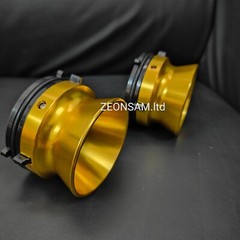 1 Pair Pioneer Pro 1/4″ NAB Hub Adapters For Reel To Reel Tape Recorders(gold)