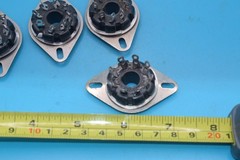 4x Antique Sockets – Octal 8-Pin Panel Mount – Tube Amp Socket