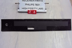 Philips 7831 Receiver Dial Scale. Nice Condition. Parting Out Entire 7831