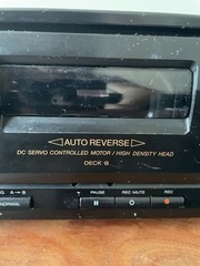 SONY TC-WR 465 Double Cassette Deck Auro Reverse Tested Works Made in Malaysia