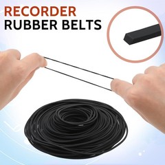 100pcs Cassette Recorder Rubber Belts – Repair Kit for Tape, CD, DVD, VCR Drives