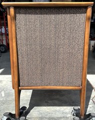 Vintage Mid Century Modern RCA Solid State Walnut Cabinet Stereo Console