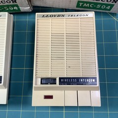 2 Vintage Lloyds Telecom TMC-504 Wireless Intercom. Both Power On! With Boxes