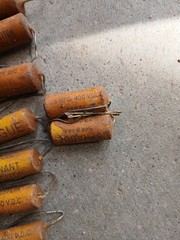 10 NOS Vintage SPRAGUE 72P51 72P52 72P53 400 Volt DC Molded Paper Capacitors