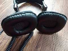 Vintage CALRAD Over Ear Black Stereo Mono Headphones Dual Controls Model 15-135A