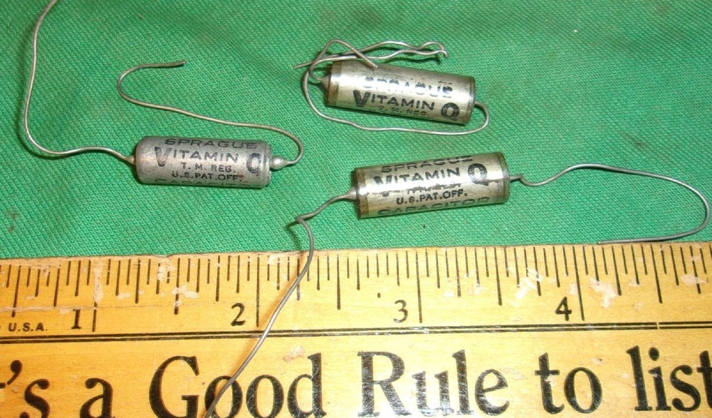(3) SPRAGUE Vitamin Q .02uF 200 & 600VDC Mil Spec Cap NOS Test OK!