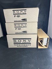 Vintage Sony Tapecorder Assessors 777S-4J Microphone Remote Control Box Japan