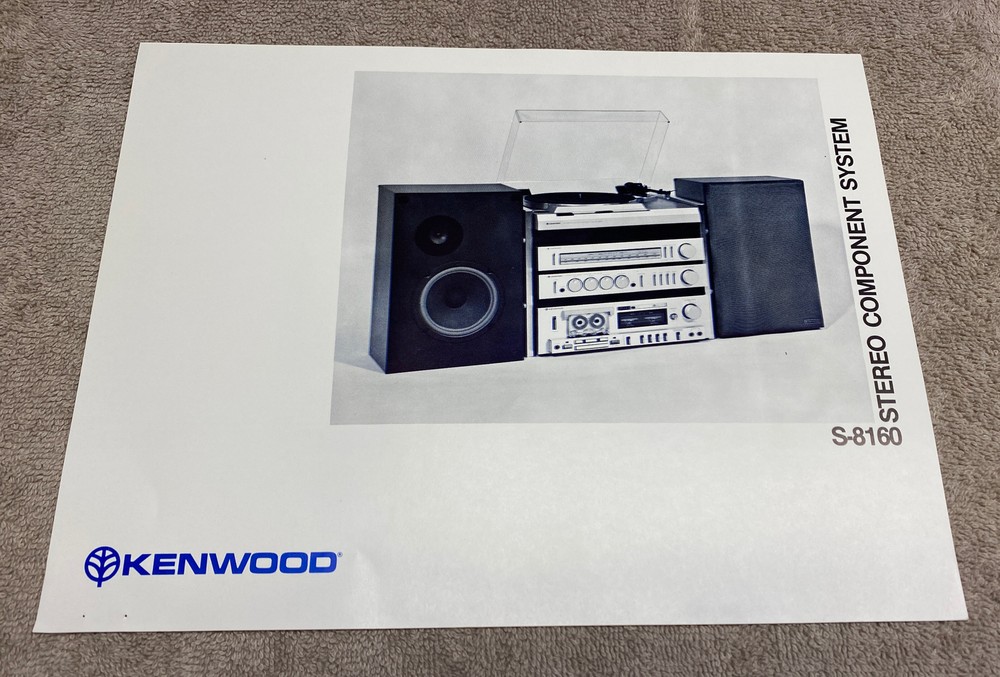 KENWOOD S-8160 STEREO COMPONENT SYSTEM ORIGINAL PRODUCT LEAFLET AD M066y