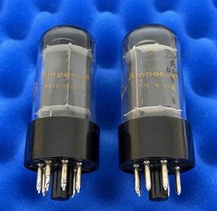 TWO Amperex 7591A Tubes / Amplitrex Tested Above 90% / Within 3% Gm Matched