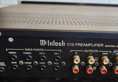 Vintage McIntosh C-15 C15 Preamplifier Pre-Amp Excellent – No Remote Or Manual