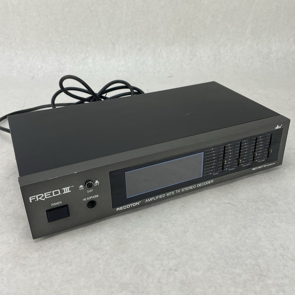 FRED F.R.E.D III Recoton DBX Amplified Entertainment MTS Decoder Stereo Amp V624