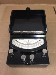 Vintage General Electric GE DP-9 0.05/0.5/5A DC Amperes Meter 8DP9ACA3