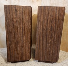 Pair of Vintage Cerwin Vega AT-12 Floor 3-Way Speakers Original Covers Tested
