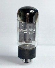 1 pcs. 6CA7/EL34 GE FAT Bottle Audio Output Vacuum tube