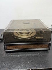 Garrard 6-200-C Record Changer Turntable With Dust Cover Parts/repair