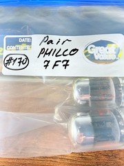 Matched Pair Philco 7F7 Sub 6SL7 Tested Like NOS Balanced Tube
