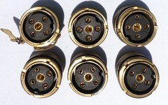 5935-00-376-9334 4-Pin Electrical Receptacle Connector (Lot of 6pcs)