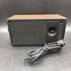 Vintage GE Clock Radio 7-4550C AM/FM Alarm Walnut Grain Retro Tested Works READ