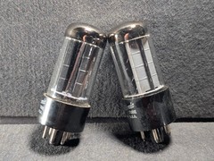 GE 5Y3GT Rectifier Tubes Gray Plates Top Ring Getters Tests Strong