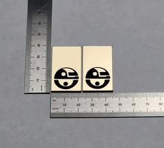 Premium Gold EPI Speaker Badge Logo Emblem Pair