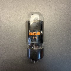 1970’s RCA 6L6GC Tube Gray Plate Side O Getter TV7 Test NOS R 6L6-21