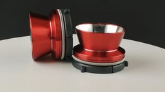 1 Pair Universality Red Silver metal Nab Hub Adapter For R2R Studer Pioneer etc