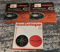 3 Tape Lot Used Audiotape 1861 Reel To Reel Audio 1800FT 1/4″ Estate Sale Find