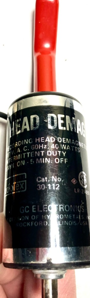 Vintage GC Electronics Audiotex HEAD DEMAG Recording Head Demagnetizer 30-112