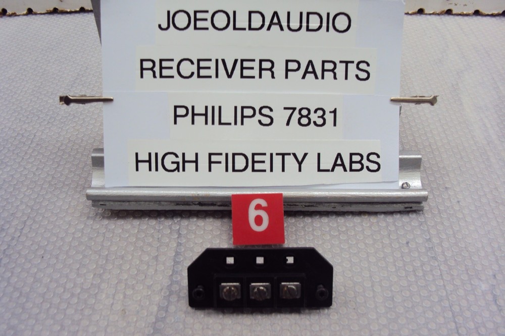 Philips 7831 Receiver Antenna Input Jack w/ Mounting Screws Tested Parting 7831