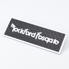 Rockford Fosgate Speaker Custom Made Badge carbon fibre 106mm(4.17″)X39mm(1.54″)