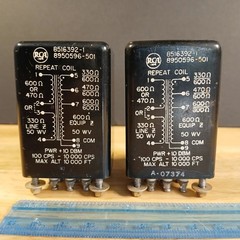 Matching Pair 1950’s RCA 8516392-1 Audio Input Transformers Brass Hardware 1.5″