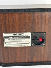 Bose 201 Series II Direct Reflecting Speakers Pair Walnut Tested Working USA