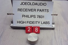 Philips 7831 Receiver Tuning Knob Tested Read All Below. Parting Out Entire 7831